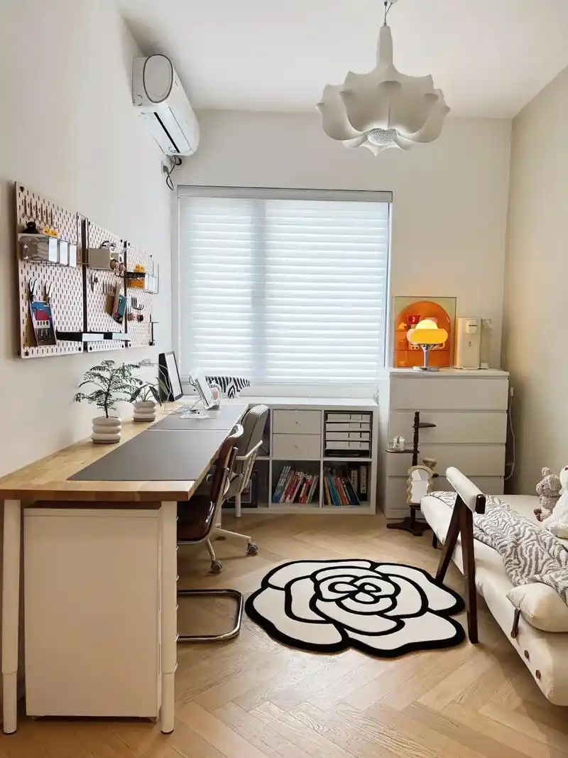 7平方的小房间也可以做成能睡觉的双人书房.#装修设计 #设计 - 抖音