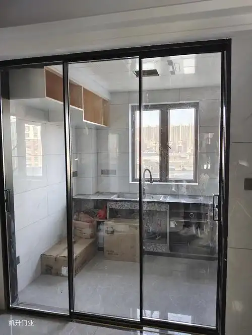 凯升门业  #极窄三联动推拉门  #厨房推拉门  #推拉门  #厨房仔修