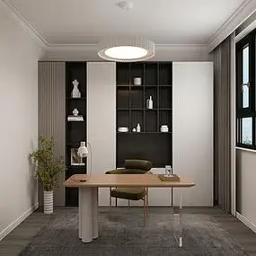 现代简约书房装修效果图大全-书房现代简约装修设计图片-东易日盛装饰