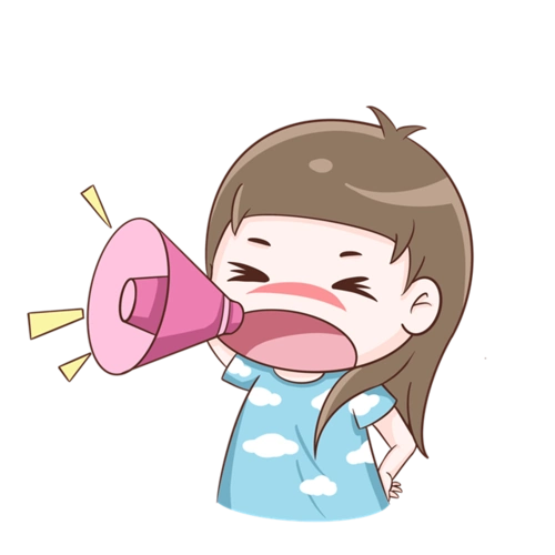 重要通知小喇叭卡通图片-宣发重要通知小喇叭卡通简笔画设计素材下载