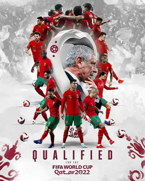 进军卡塔尔葡萄牙官方发布晋级世界杯海报