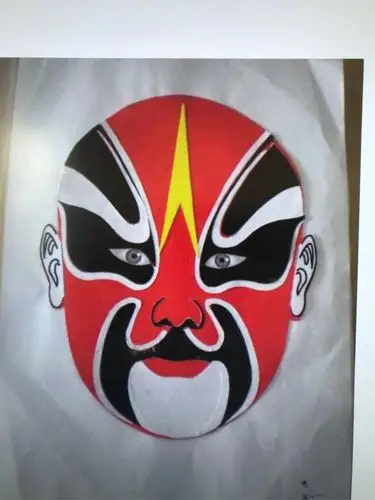 脸谱,是中国传统戏曲演员脸上的绘画,用于舞台演出时的化妆造型艺术.