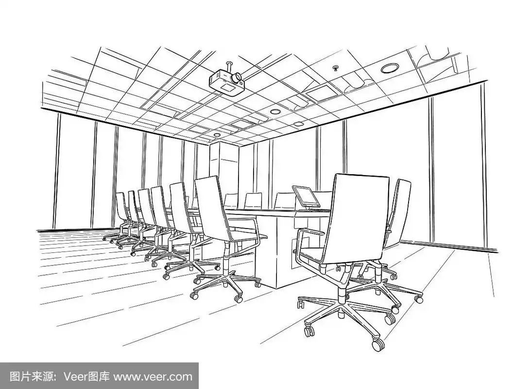 会议室手绘草图