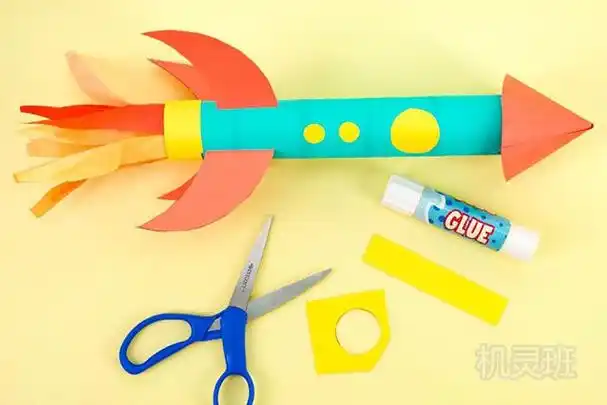 幼儿园科技小手工纸筒制作简单又漂亮的火箭步骤图解