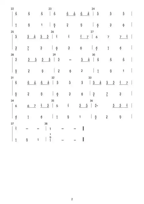 【钢琴】千与千寻c调简单版(简谱)