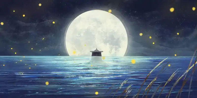 2022!中秋月亮图片大全唯美大图"大摇大摆"-第1张图片-幸福网