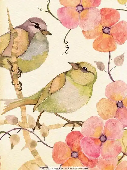 装饰画水彩 水粉画装饰画