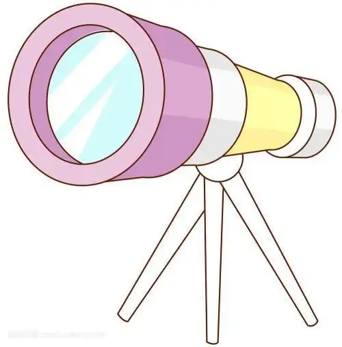 望远镜简笔画卡通