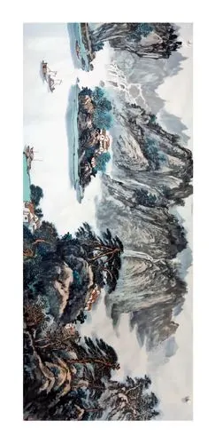横幅山水画