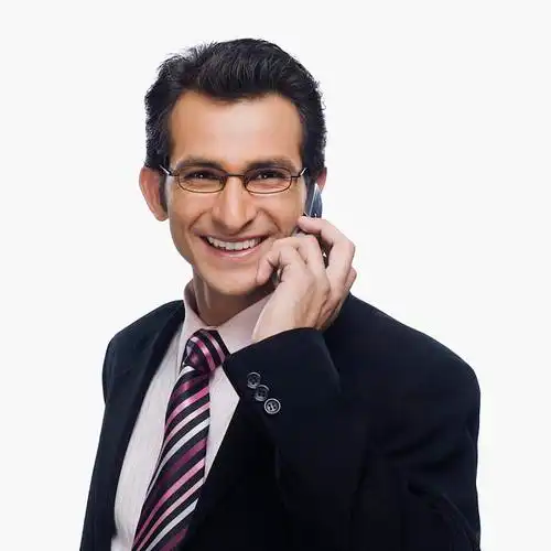 商务人士,交谈,手机,头像_高清图片_全景视觉