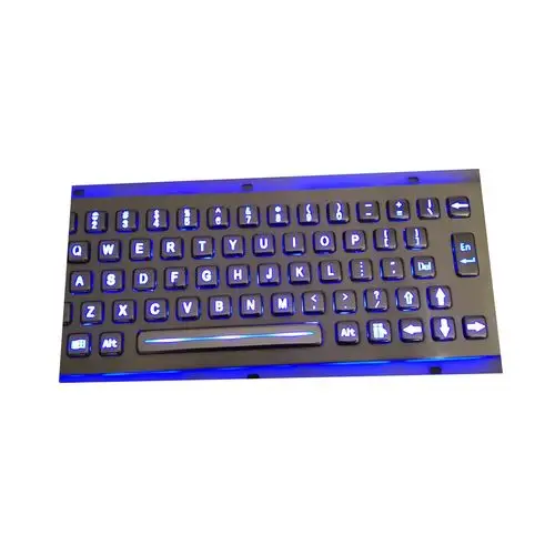 高品质发光二极管背光工业自动柜员机亭轨迹球触摸板键盘键盘防水金属