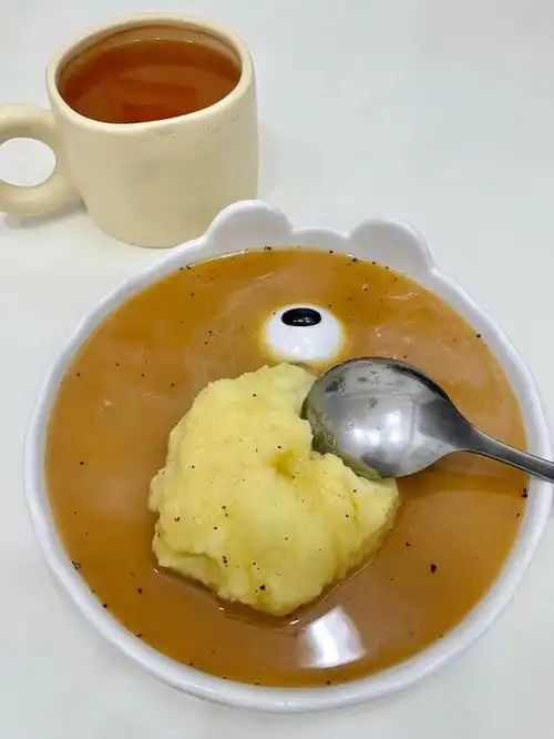 我的熊盘子要遭淹死了哈哈哈08kfc土豆泥