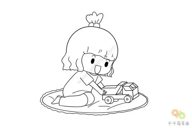 妈妈给我买玩具简笔画