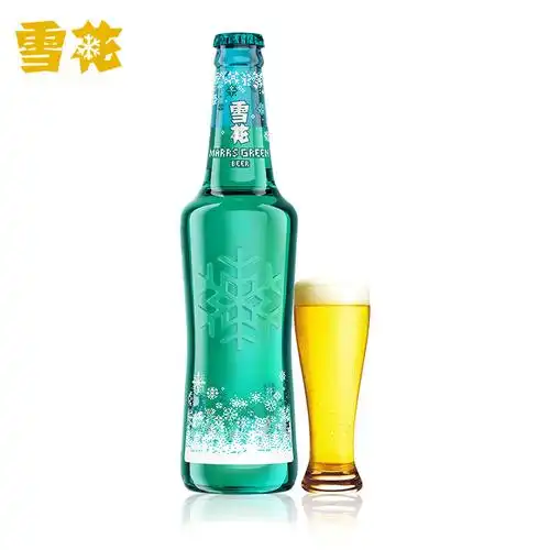 雪花啤酒马尔斯绿8455ml瓶12整箱装