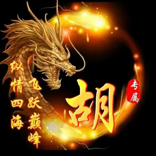 姓氏头像 纵情四海 飞跃巅峰龙头版