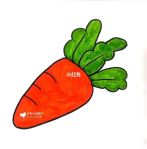 简笔画教程胡萝卜绘画教程简单易上手