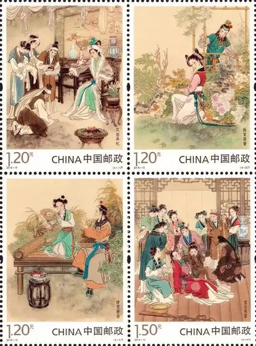 我好喜欢这几组红楼梦的小画呀图一:凤姐弄权,龄官画蔷,晴雯撕扇,宝玉