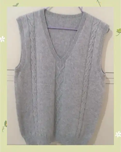 男士羊绒背心编织全攻略