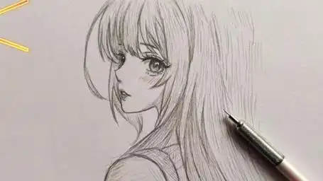 动漫女生这样画,不是有手就行吗太简单了!快来和我一起画