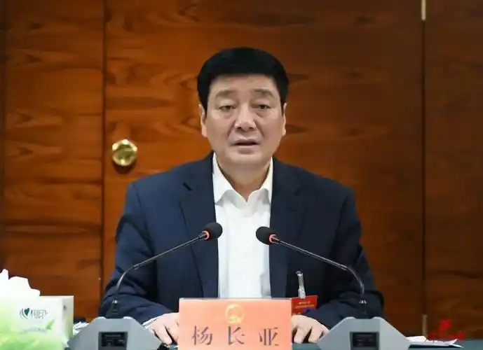 2月22日下午,市人大代表,市委书记杨长亚参加永寿代表团审议.