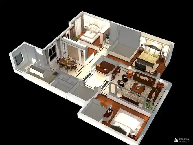 欧式风格四室两厅装修设计效果图