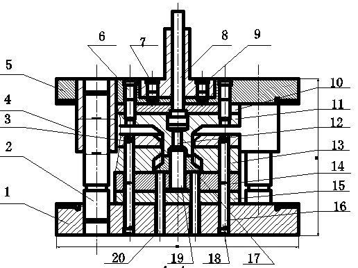 护盖落料拉深复合模2