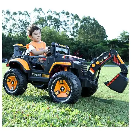 520礼物具车可坐人儿童电动挖掘机玩具车超大吉普车女遥控挖机汽车