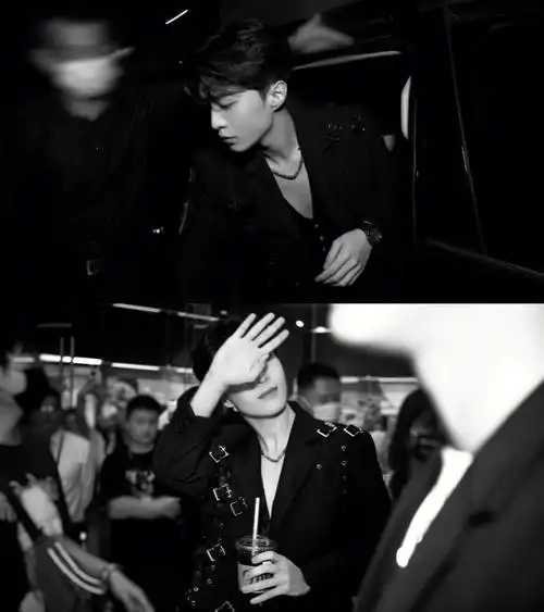 范丞丞  #范丞丞  黑色低领西装搭配解构派潮流腕表,演绎先锋look潮