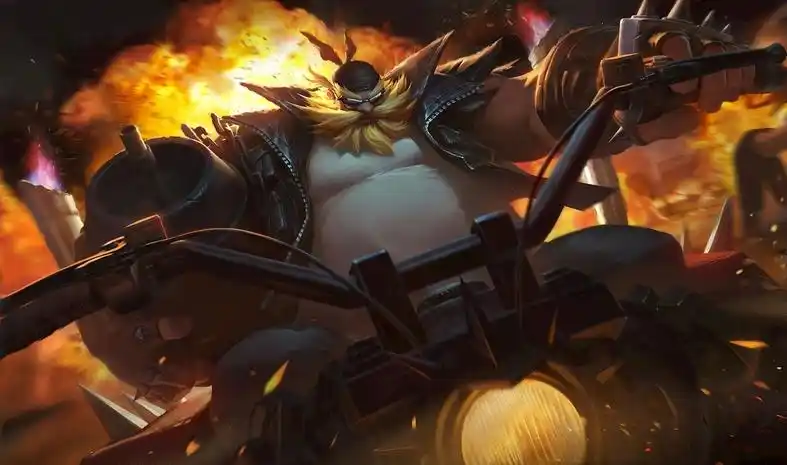 英雄联盟lol酒桶古拉加斯飞车暴走族手游原画