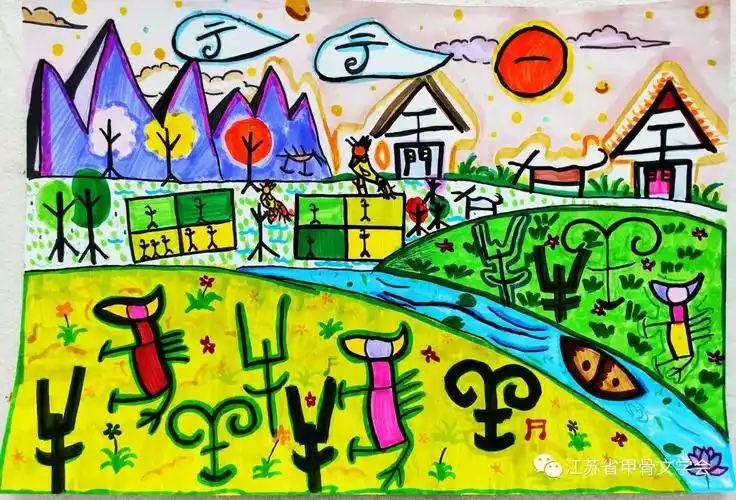 赤子心中国梦庆六一少儿甲骨文趣味作品交流展一