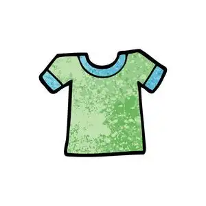 卡通 t恤衫的矢量插画照片