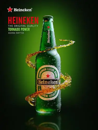 heineken喜力啤酒视觉海报