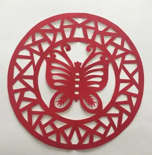 窗花剪纸图案圆形窗花简单