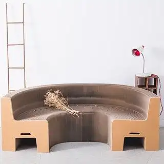 蜂巢纸伸缩沙发 / 再生纸 / 五人座