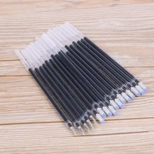 子弹头中性笔芯 0.5mm学生通用针管头签字笔黑色替换笔芯厂家直销