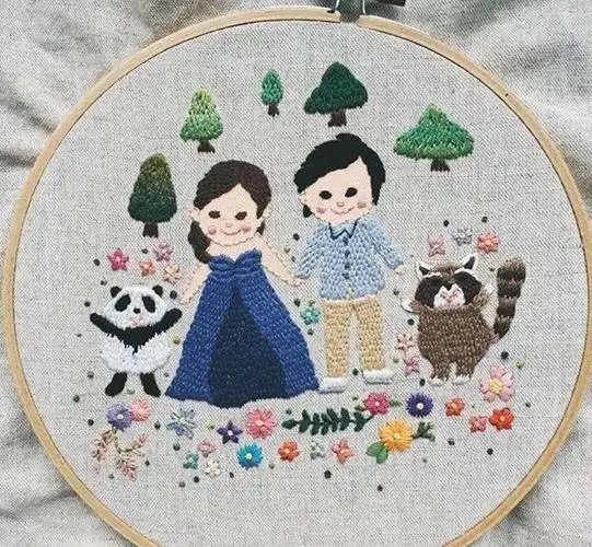 情侣刺绣
