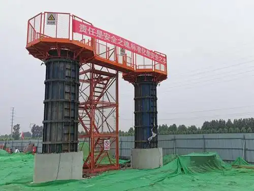 浙江墩柱平台圆柱安全平台高墩圆柱施工平台圆柱施工平