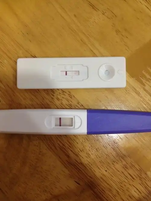 安全措施 但是我在星期六早上和昨天都有测试验孕棒,结果好像都是阴性