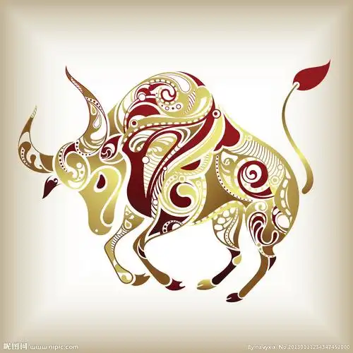 牛花纹矢量素材图片