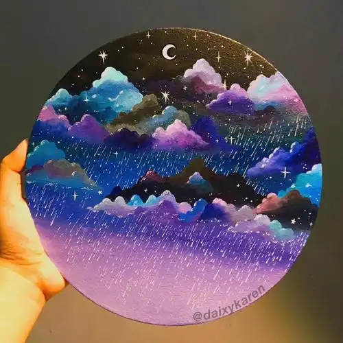 丙烯画素材(星空)