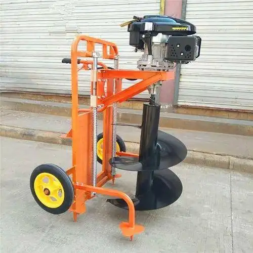 钻孔机 手推汽油大马力植树挖坑机 多功能打眼钻坑机