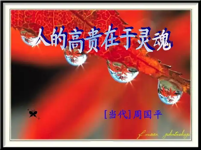 人的高贵在于灵魂(教学课件) (nxpowerlite)