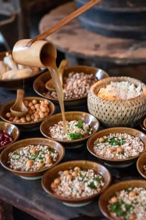 打油茶 图侯颖俐 摄影"茶船古道"文化之旅:梧州(苍梧六堡镇品六辫茶