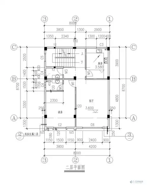 建筑设计 居住建筑 求农村80平米(8*10米)的自建房方案 雨前龙井2013