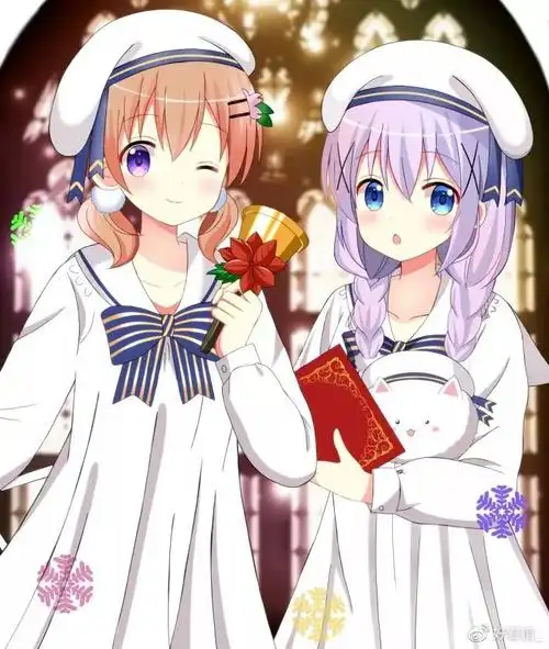 闺蜜壁纸闺蜜微信背景图一左一右闺蜜聊天背景图壁纸少女心闺蜜