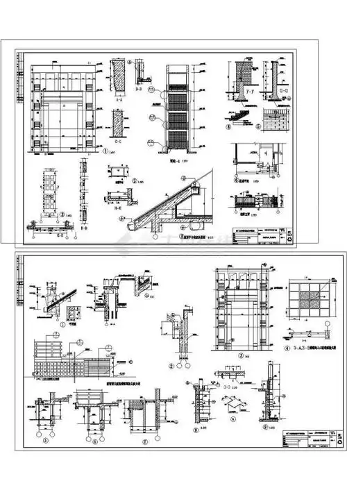 某经典别墅平立剖面图