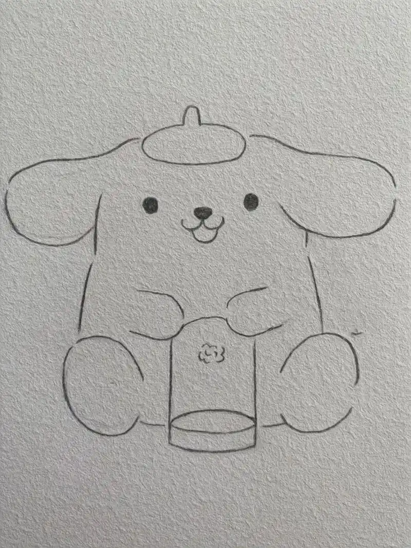 可爱布丁狗简笔画教程 三丽鸥系列陆续更新中…… 有没有要投稿的