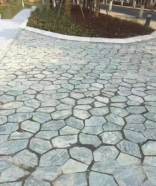 冰裂纹vs马蹄石,室外石材铺装用哪个?