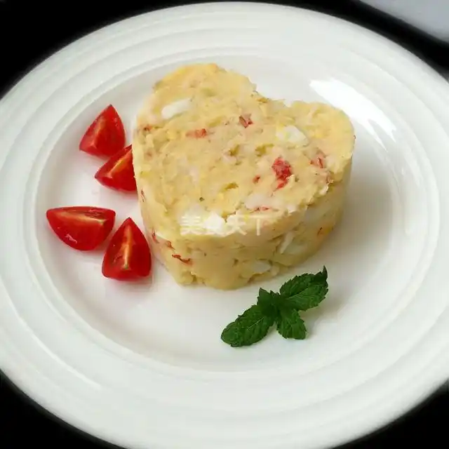 健康低脂的土豆泥沙拉,造型还这么美