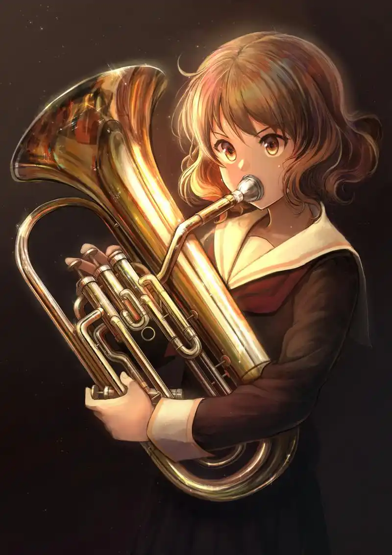 精选日漫《吹响!上低音号》手绘插画壁纸,动漫师们画得很好